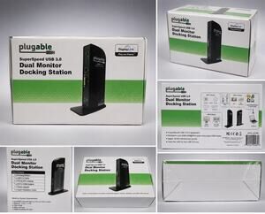 NEW Plugable UD-3900 USB 3.0 Dual Monitor Docking Station DisplayLink Sealed